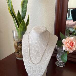 Sterling Silver Marked 925 Chain Necklace 18 In